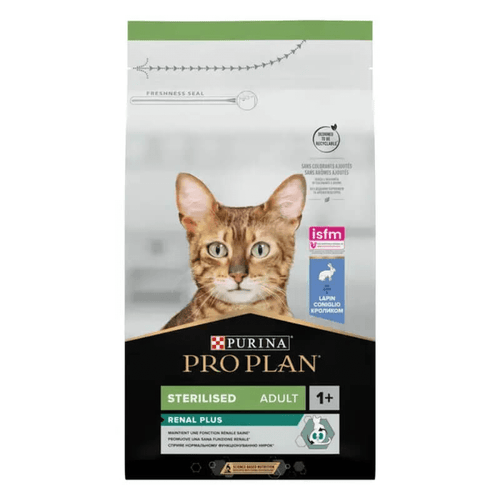 Purina Pro Plan Cat Adult Sterilised Renal Plus - zajec - različne velikosti - 1,5 kg