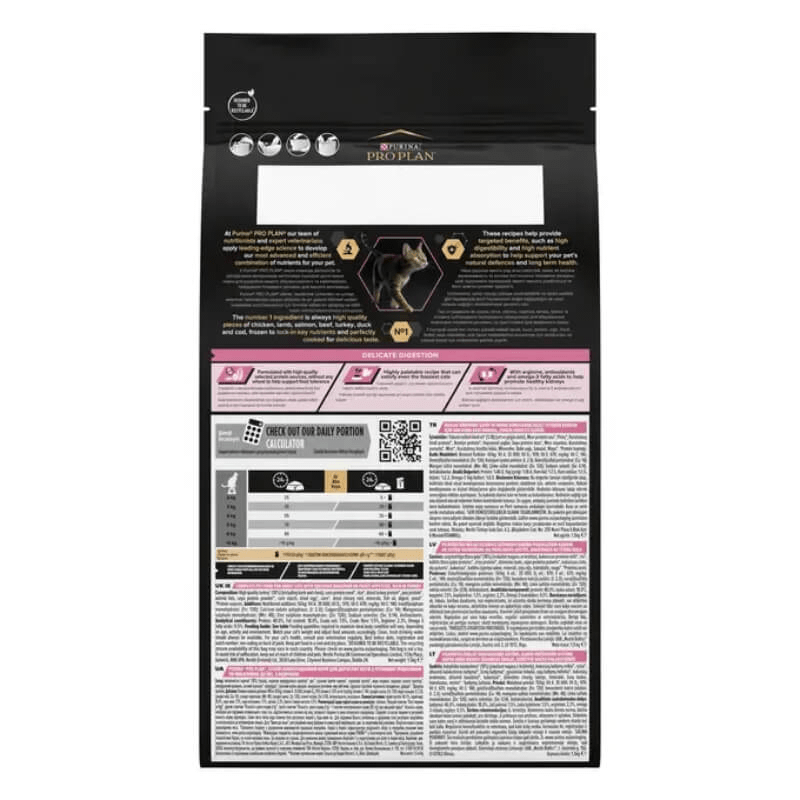 Purina Pro Plan Cat Adult Delicate Digeston - puran - različne velikosti
