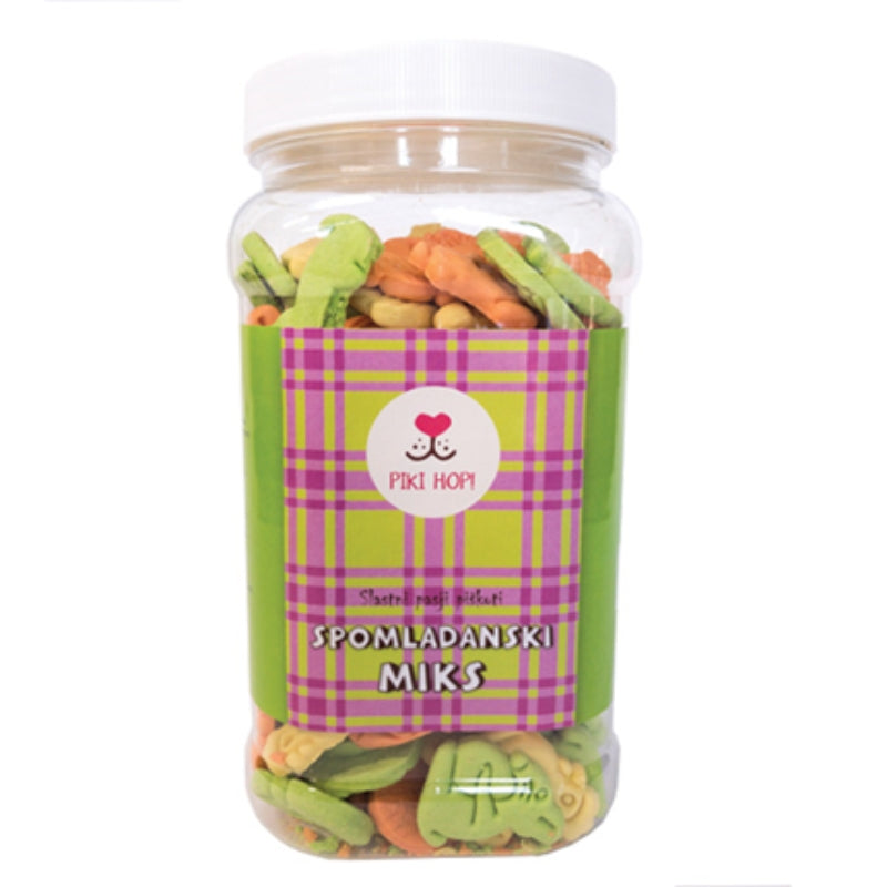 Piki hop piškoti za pse, spomladanski miks - 450 g