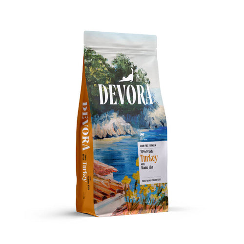 Devora Cat Adult Sterilized briketi - puran, piščanec in riba - 7,5 kg