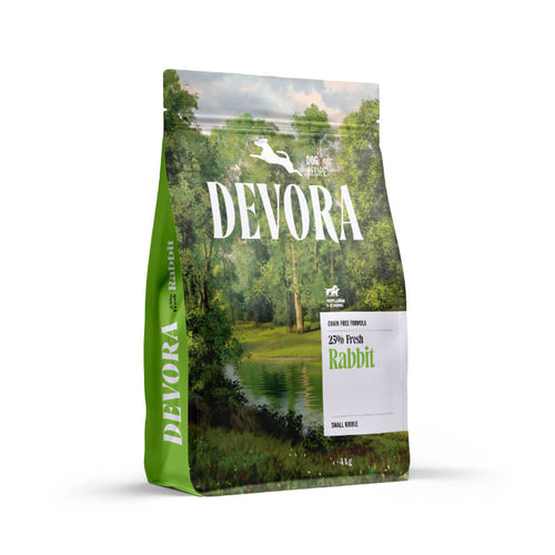 Devora Dog Medium/Large Puppy/Junior mono briketi - kunec - 4 kg