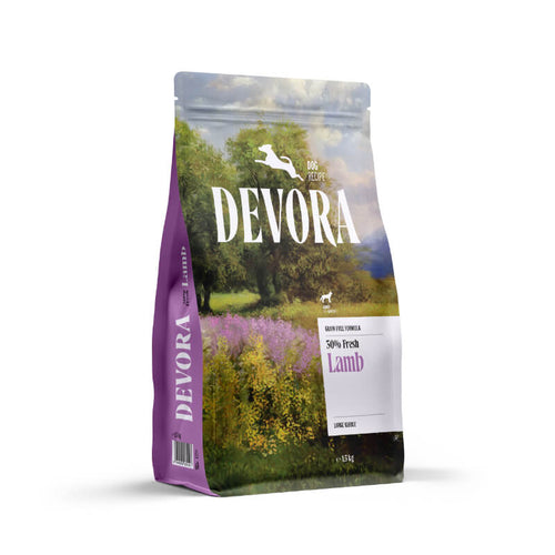 Devora Dog Large Adult mono briketi - jagnjetina - 1,5 kg