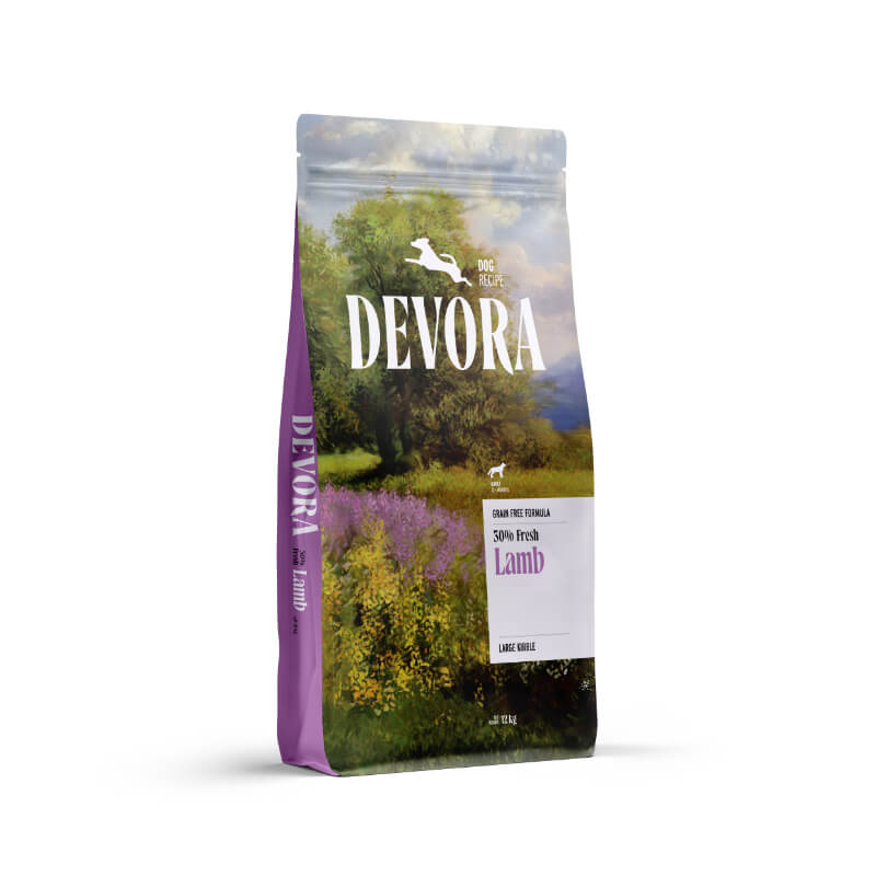 Devora Dog Large Adult mono briketi - jagnjetina - 12 kg