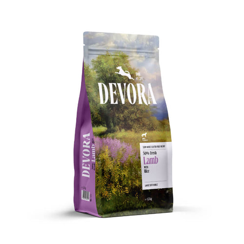 Devora Dog Large Adult Semi-Moist briketi - jagnjetina - 1,5 kg