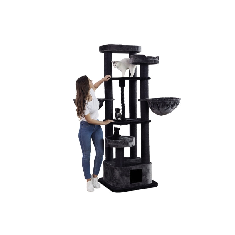Nobby praskalnik Musan, temno siv - 70 x 70 x 203 cm
