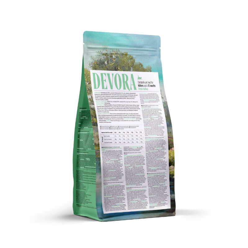 Devora Cat Kitten briketi - puran, piščanec in raca