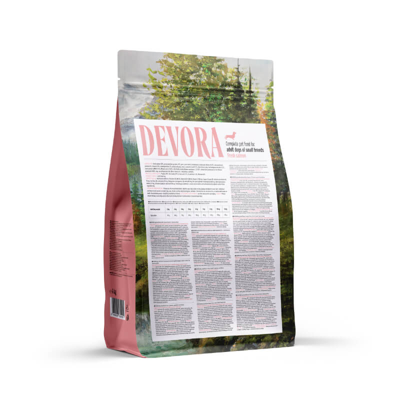 Devora Dog Mini Adult briketi - losos, divjačina in raca