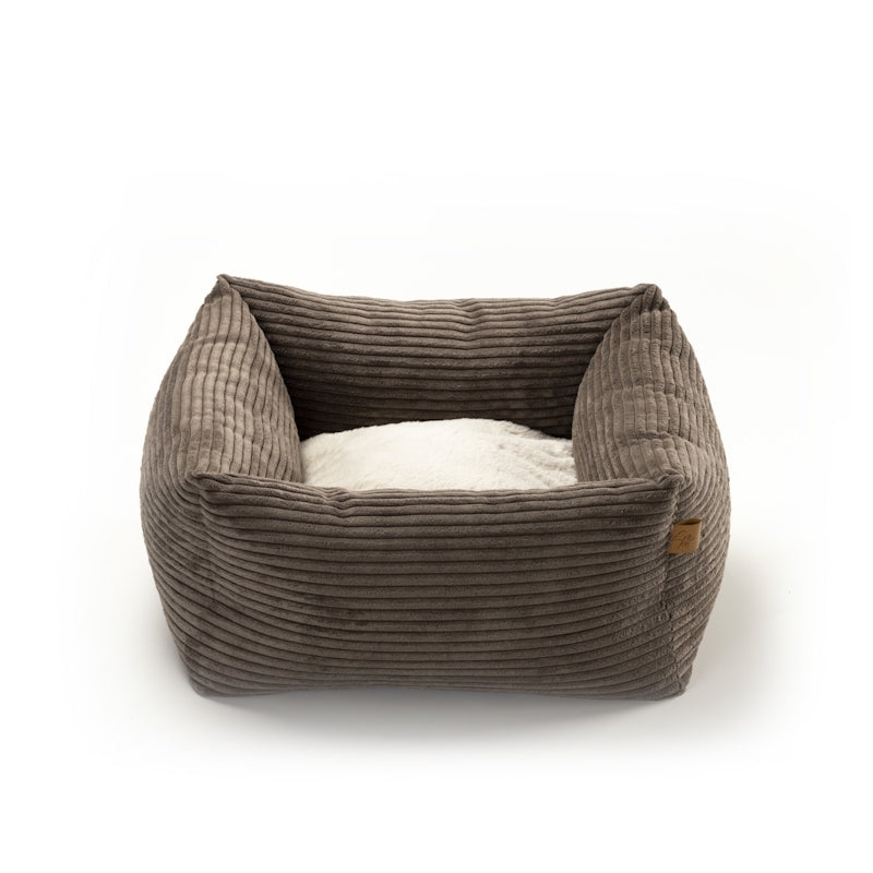 Leopet kvadratno ležišče Rodi Premium, rjavo - 50 x 50 x 20 cm