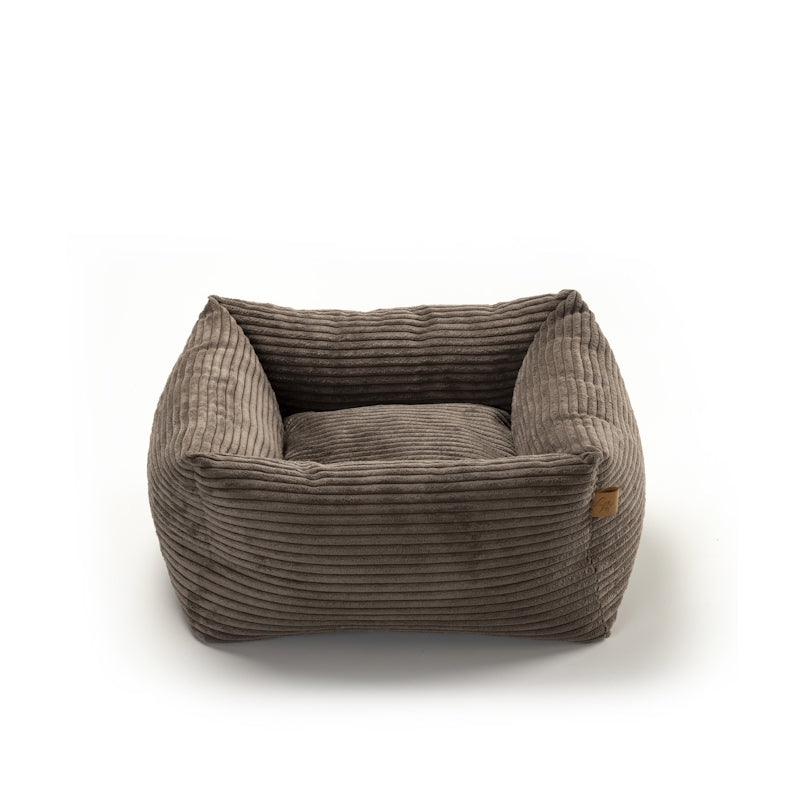 Leopet kvadratno ležišče Rodi Premium, rjavo - 50 x 50 x 20 cm