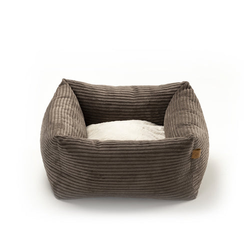 Leopet kvadratno ležišče Rodi Premium, rjavo - 50 x 50 x 20 cm