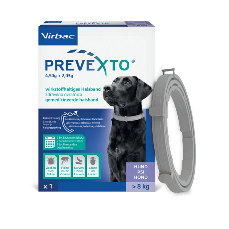 Prevexto ovratnica za pse nad 8 kg / 4,50g+2,03g