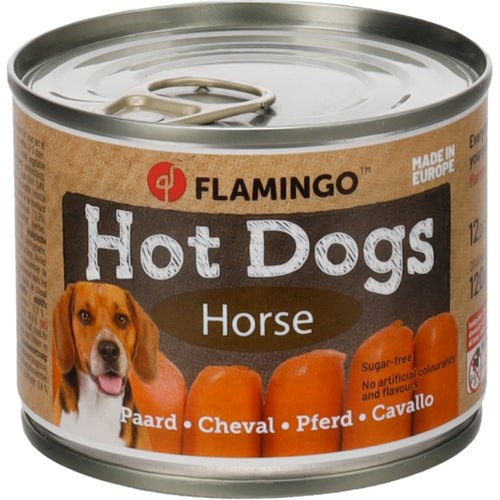 Flamingo Hot Dogs mini hrenovke za pse, konj - 12 kos / 120 g