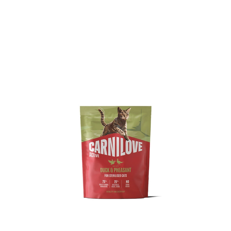 Carnilove Cat Active Adult Sterilised, briketi - raca in fazan - 400 g