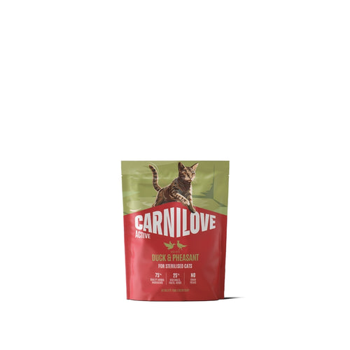 Carnilove Cat Active Adult Sterilised, briketi - raca in fazan - 400 g