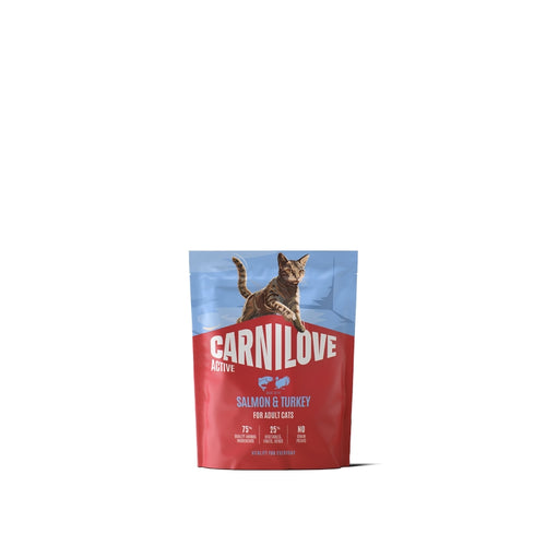 Carnilove Cat Active Adult, briketi - losos in puran - 400 g