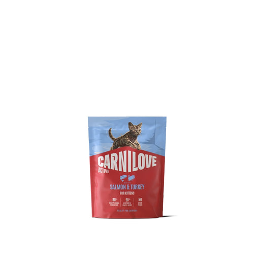 Carnilove Cat Active Kitten, briketi - losos in puran - 400 g