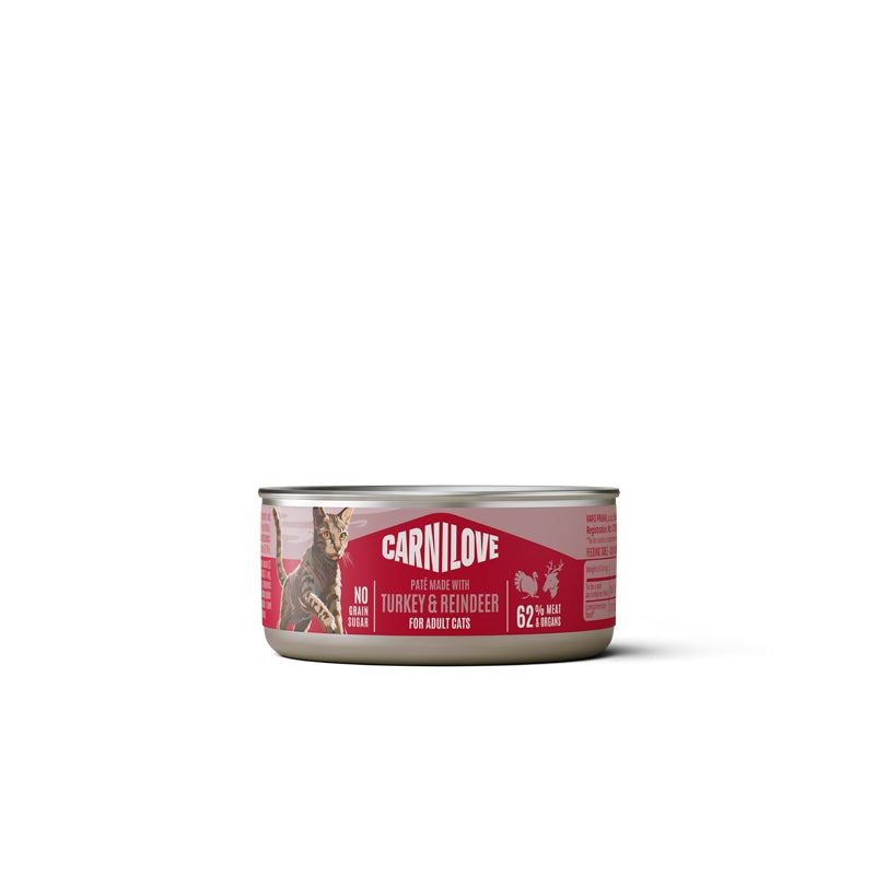 Carnilove Cat Adult konzerva, pate - puran in jelen - 100 g - 100 g