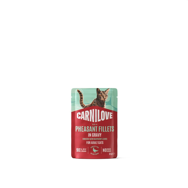 Carnilove Cat Adult vrečka, koščki v omaki - puran in fazan - 85 g - 85 g