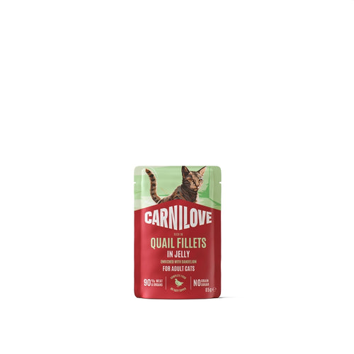 Carnilove Cat Adult vrečka, koščki v želeju - puran in prepelica - 85 g - 85 g