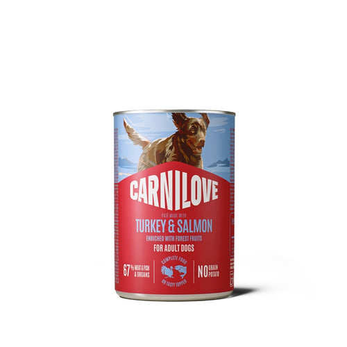Carnilove Dog Adult konzerva, pate - puran in losos - 400 g - 400 g