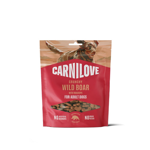 Carnilove Dog Crunchy priboljški, divja svinja in šipek - 200 g