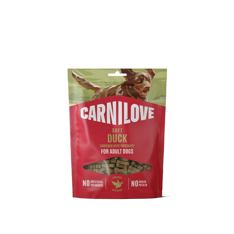 Carnilove Dog Soft mehki priboljški, raca in rožamarin - 200 g