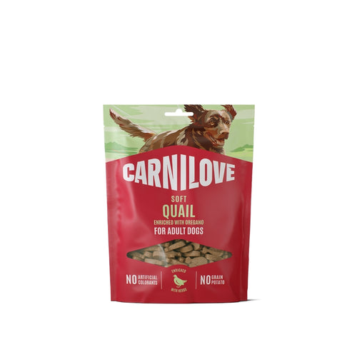 Carnilove Dog Soft mehki priboljški, Prepelica in origano - 200 g