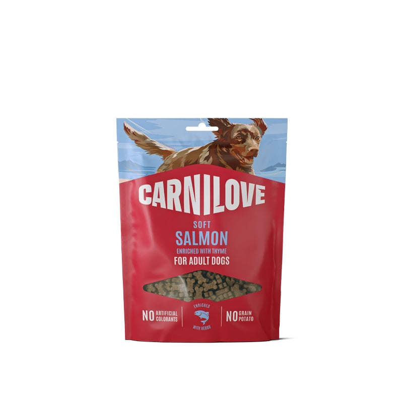 Carnilove Dog Soft mehki priboljški, losos in timijan - 200 g