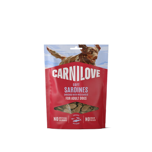 Carnilove Dog Soft mehki priboljški, sardine in divji česen - 200 g