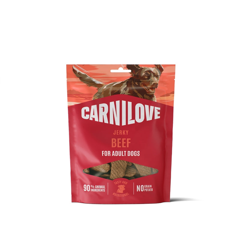 Carnilove Dog Jerky priboljški, govedina - 100 g