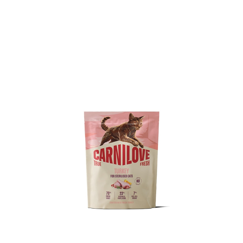 Carnilove Cat True Fresh Adult Sterilised, briketi - puran - 400 g