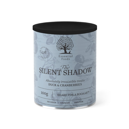 Essential Foods The Silent Shadow mačji priboljški, raca in brusnice - 100 g