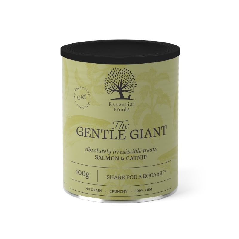 Essential Foods The Gentle Giant mačji priboljški, losos in mačja meta - 100 g