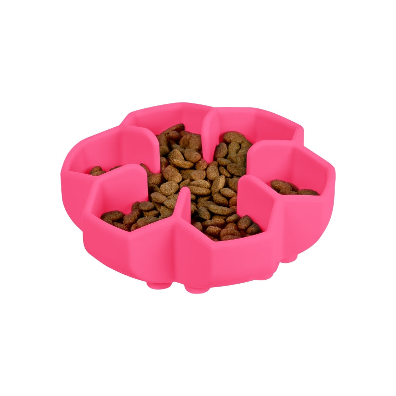 Waudog posoda za počasno hranjenje Silicone, roza - 450 ml