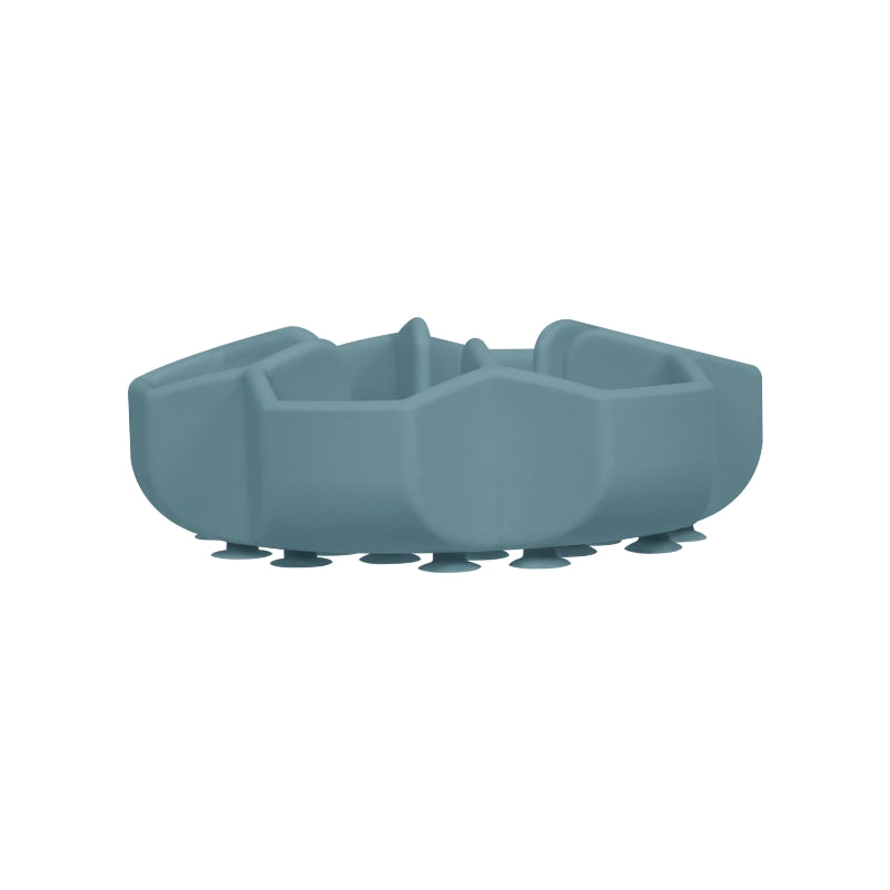 Waudog posoda za počasno hranjenje Silicone, sivo-modra - 450 ml