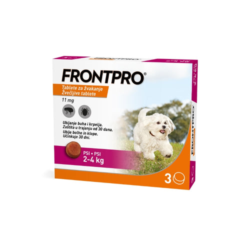 Frontpro tablete proti zajedalcem za pse S, 2 - 4 kg/11mg