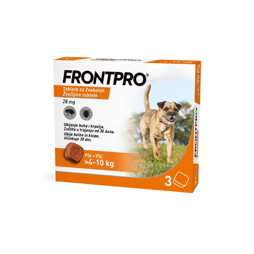 Frontpro tablete proti zajedalcem za pse M, 4 - 10 kg/28mg