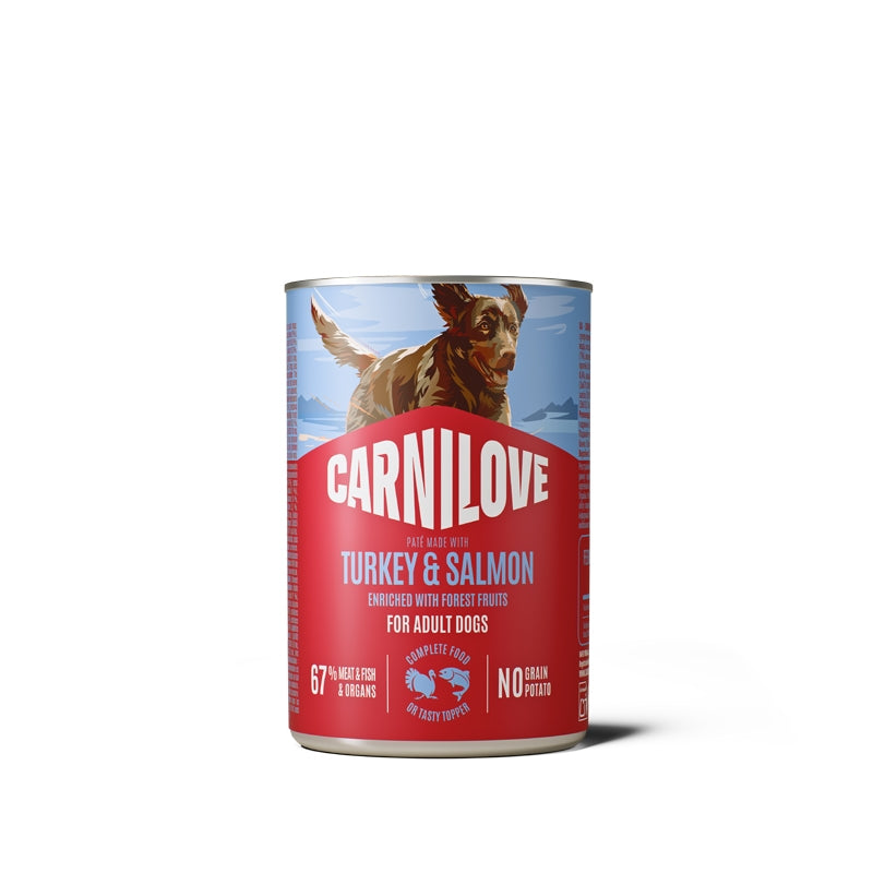 Carnilove Dog Adult konzerva, pate - puran in losos - 400 g