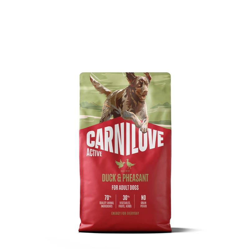 Carnilove Dog Active Adult, briketi - raca in fazan