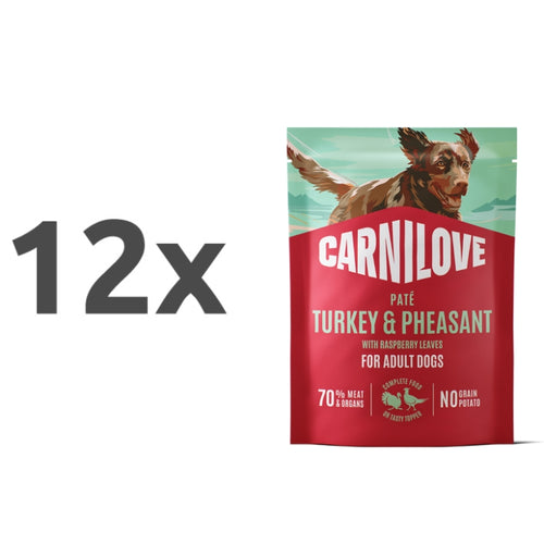 Carnilove Dog Adult vrečka, pate - puran in fazan - 300 g - 12 x 300 g