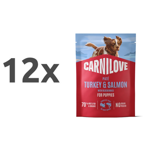 Carnilove Dog Puppy vrečka, pate - puran in losos - 300 g - 12 x 300 g
