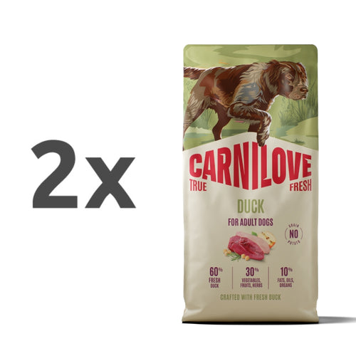 Carnilove Dog True Fresh Adult, briketi - raca - 2 x 12 kg