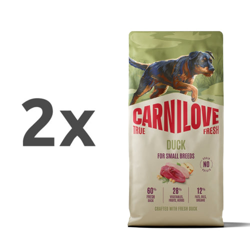 Carnilove Dog True Fresh Adult Mini, briketi - raca - 2 x 12 kg