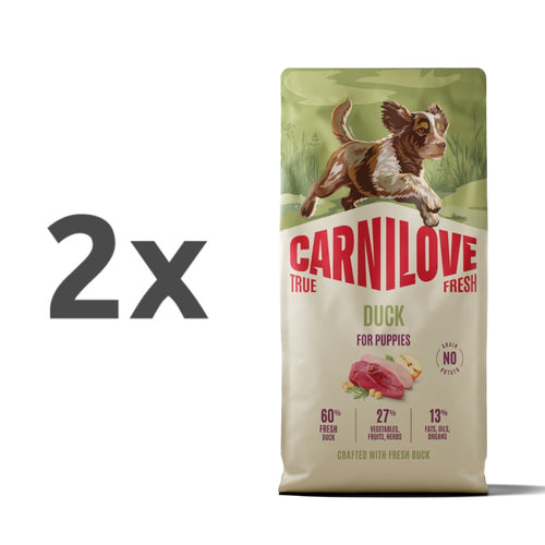Carnilove Dog True Fresh Puppy, briketi - raca - 2 x 12 kg