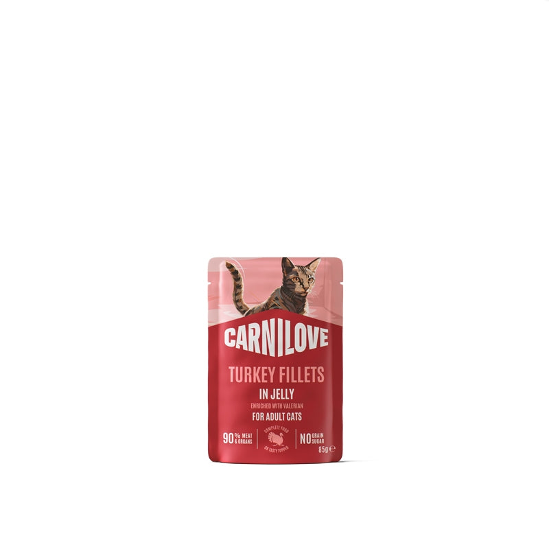 Carnilove Cat Adult vrečka, koščki v želeju - puran - 85 g