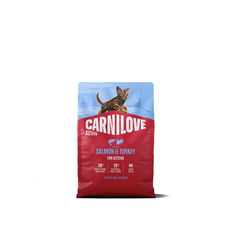 Carnilove Cat Active Kitten, briketi - losos in puran