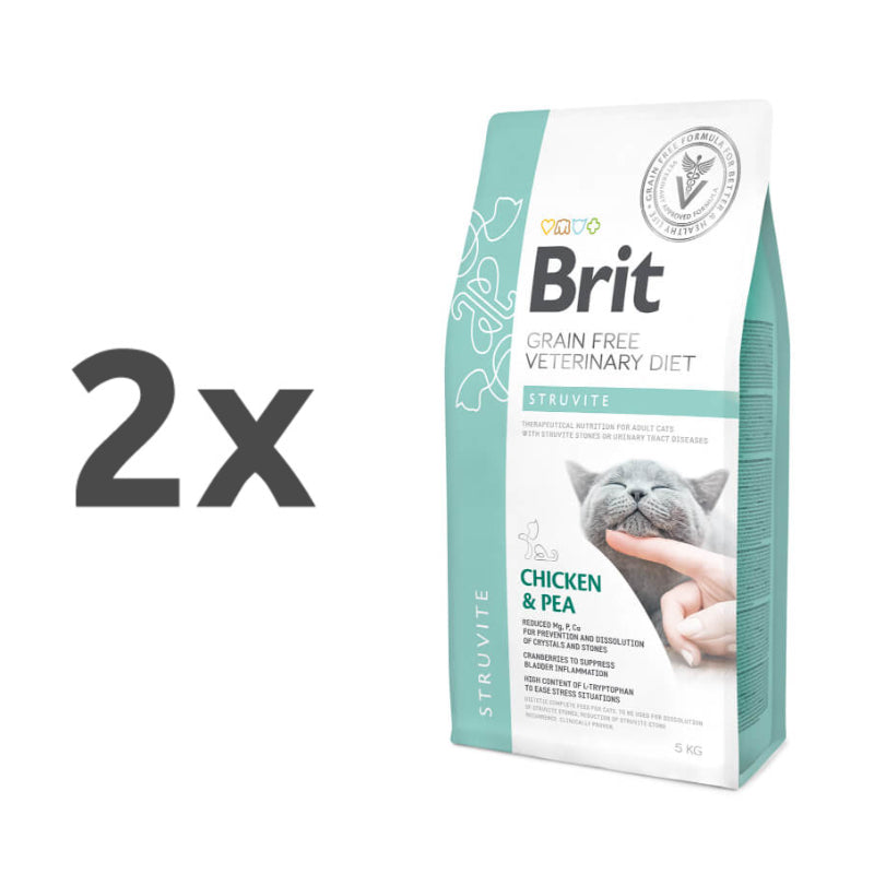 Brit GF Veterinarska dieta za mačke - Struvite - 2 x 5 kg