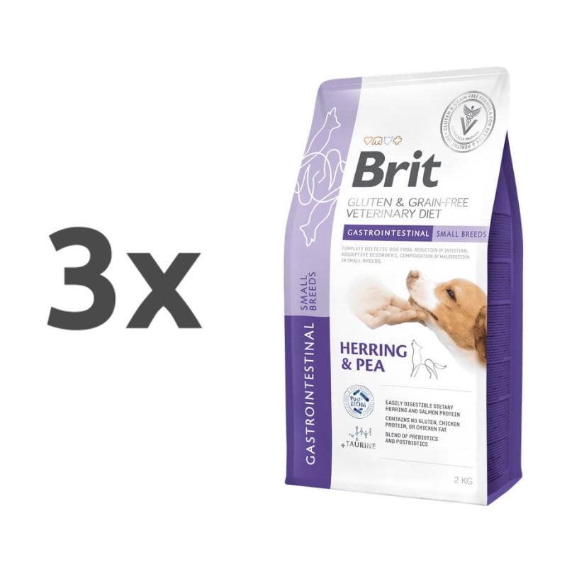 Brit GF Veterinarska dieta za pse Small Breeds - Gastrointestinal - 3 x 2 kg