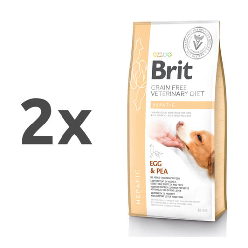 Brit GF Veterinarska dieta za pse - Hepatic - 2 x 12 kg