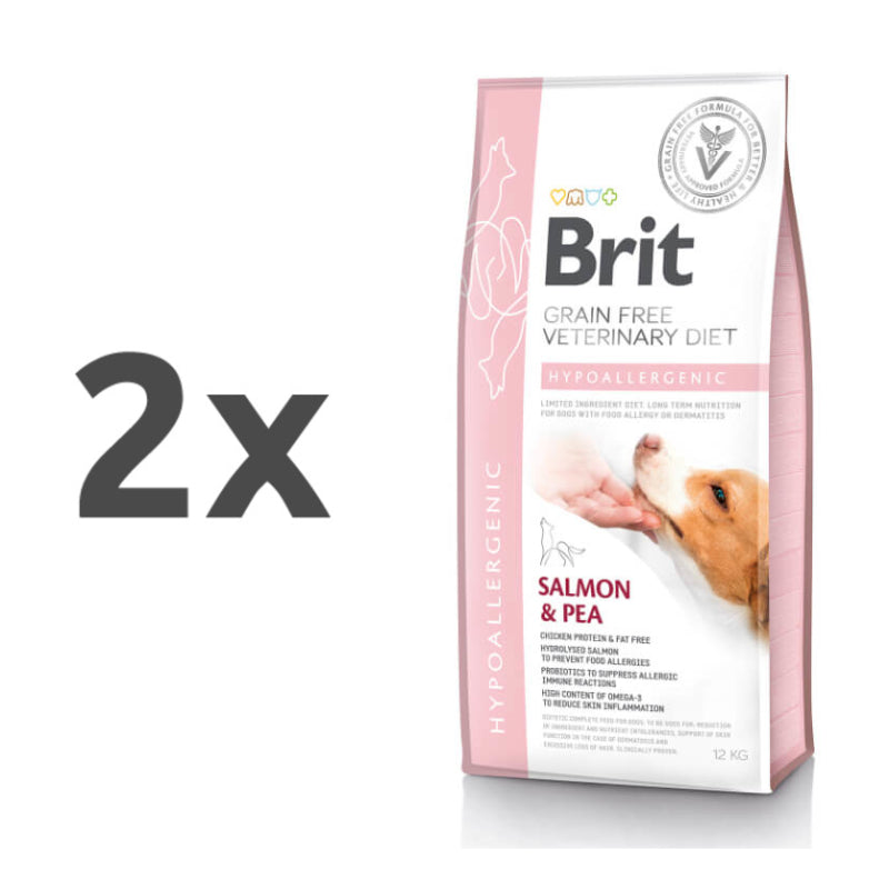 Brit GF Veterinarska dieta za pse - Hypoallergenic - 2 x 12 kg